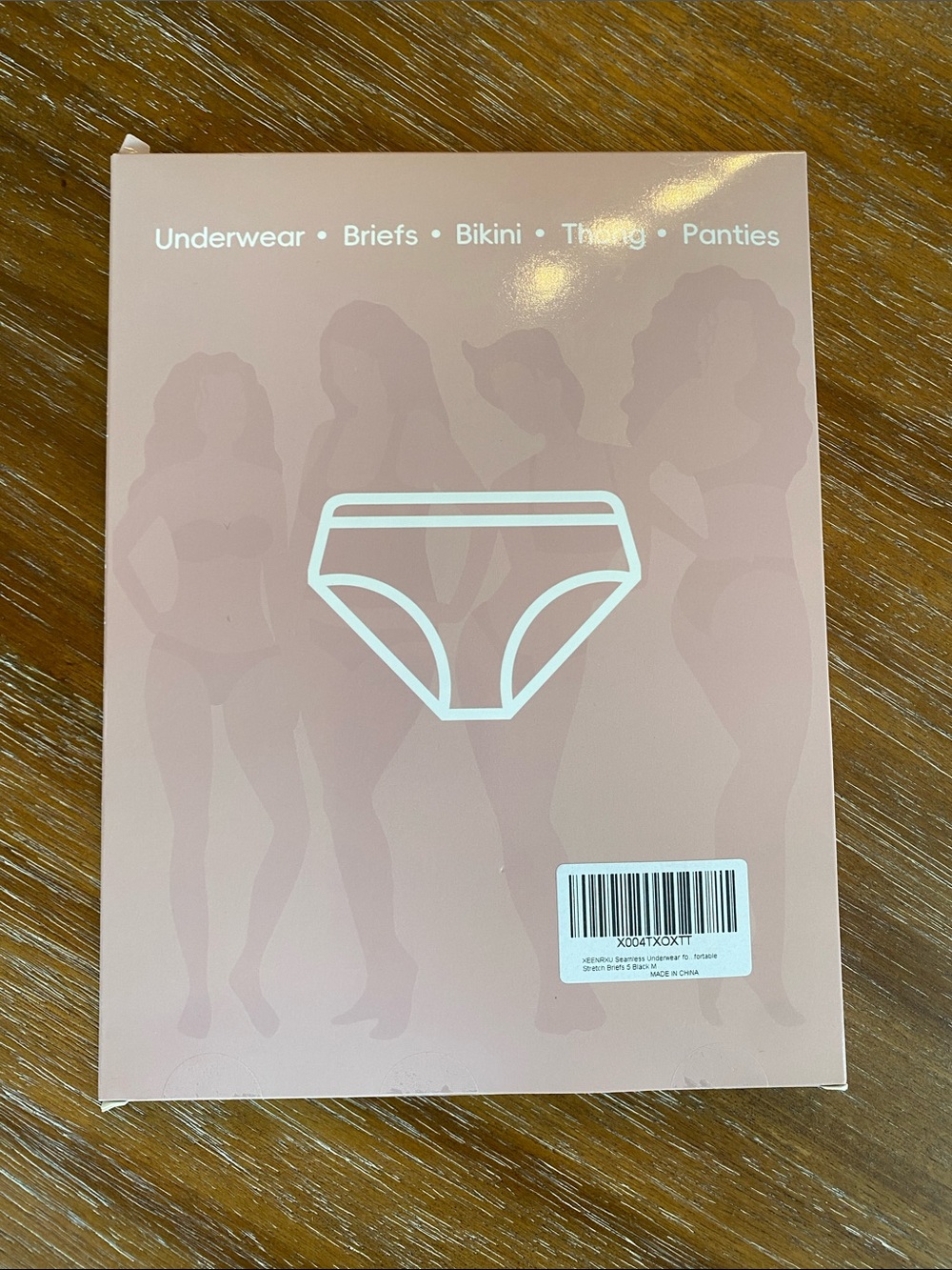 Set of 5 Xeenrxu M Black Seamless Underwear Stretch Briefs